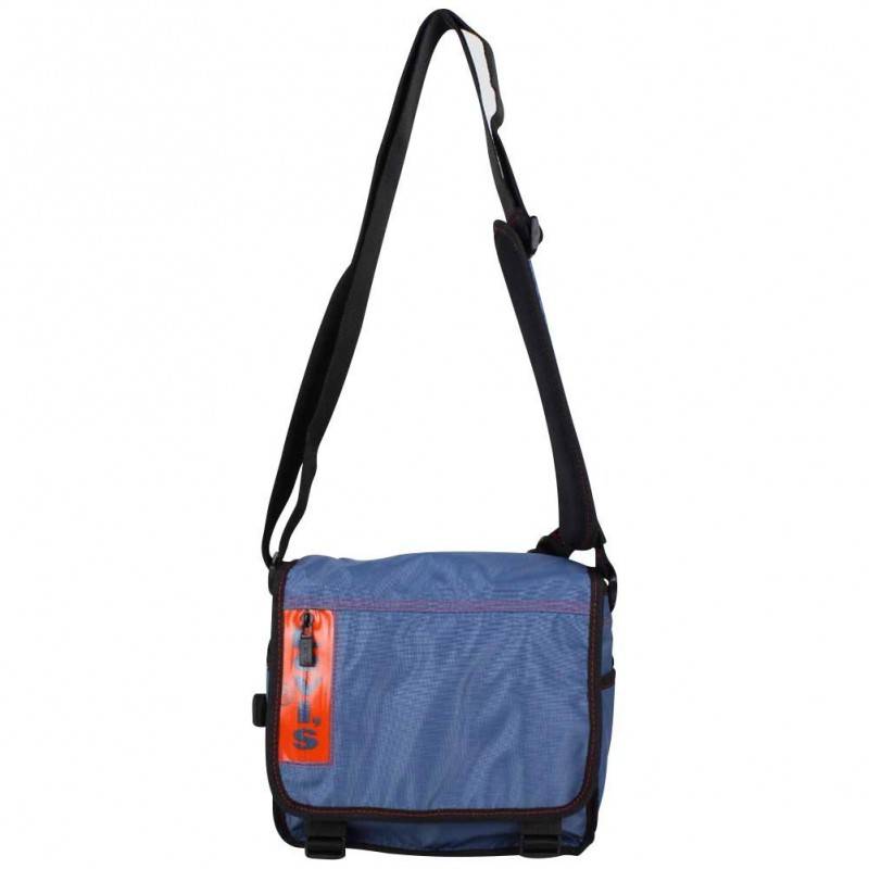 Pochette besace à rabat bandoulière toile nylon Levi's bleu Pochette besace à rabat bandoulière toile nylon Levi's bleu
