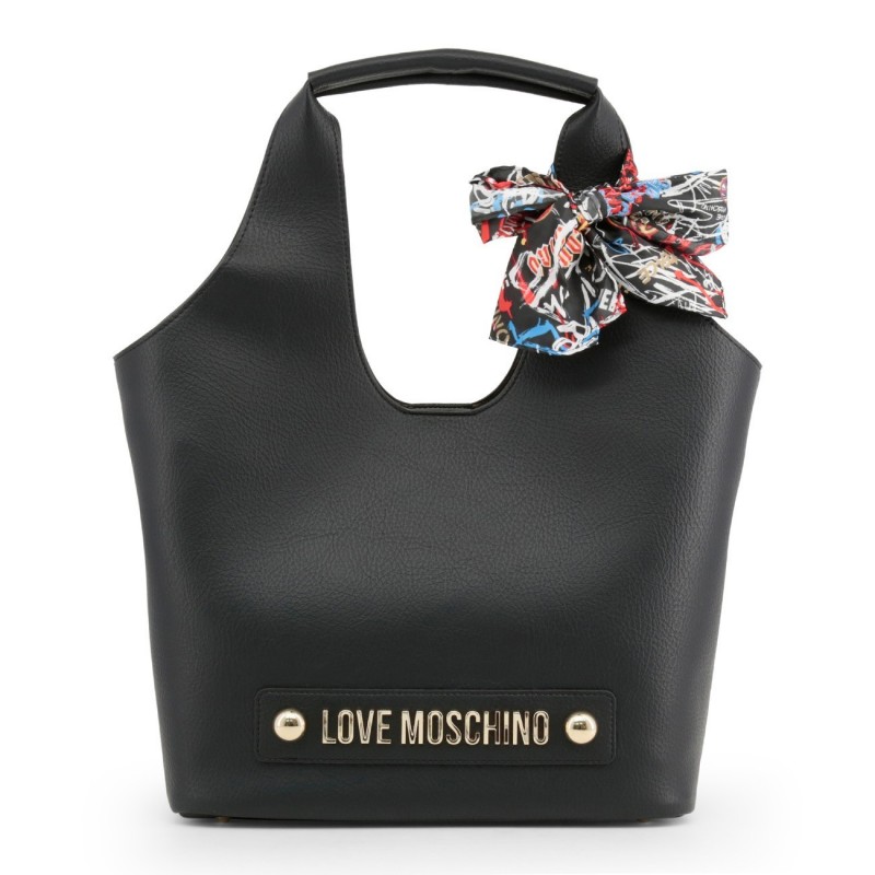 Sac à main déco foulard Love Moschino Noir Sac à main déco foulard Love Moschino Noir