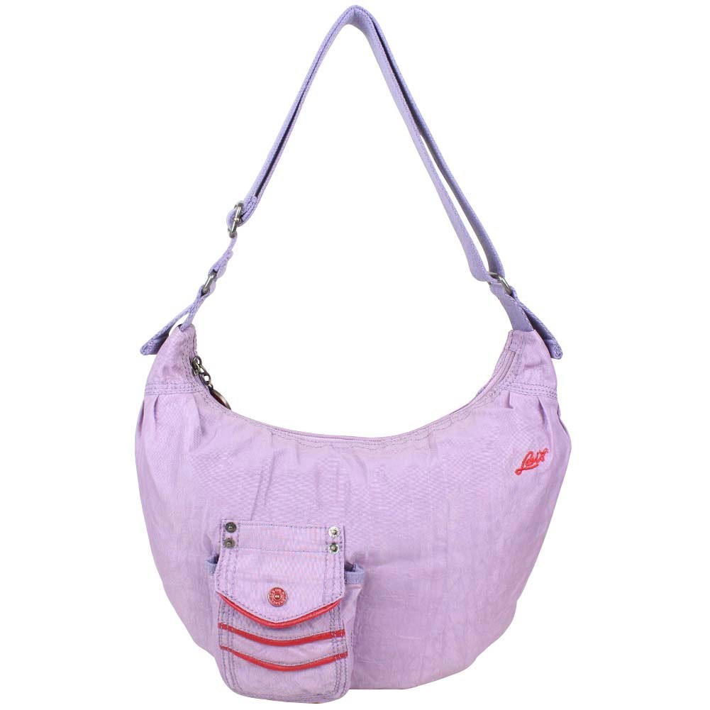 Sac extra plat demi lune toile nylon Levi's Lilas Violet Rank LEVI'S - 1