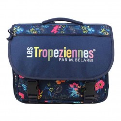 Cartable Little Marcel damier multicolore PATCH LES TROPÉZIENNES  - 1