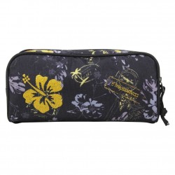 Trousse Les Tropéziennes rectangle motif fleur Wissant Noir LES TROPÉZIENNES - 1 Trousse Les Tropéziennes rectangle motif fleur Wissant Noir LES TROPÉZIENNES - 1