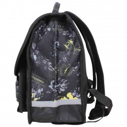 Cartable Tropéziennes 38 cm motif fleur Wissant Noir LES TROPÉZIENNES  - 2