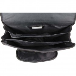 Cartable Tropéziennes 40cm motif fleur Wissant Noir LES TROPÉZIENNES - 3 Cartable Tropéziennes 40cm motif fleur Wissant Noir LES TROPÉZIENNES - 3