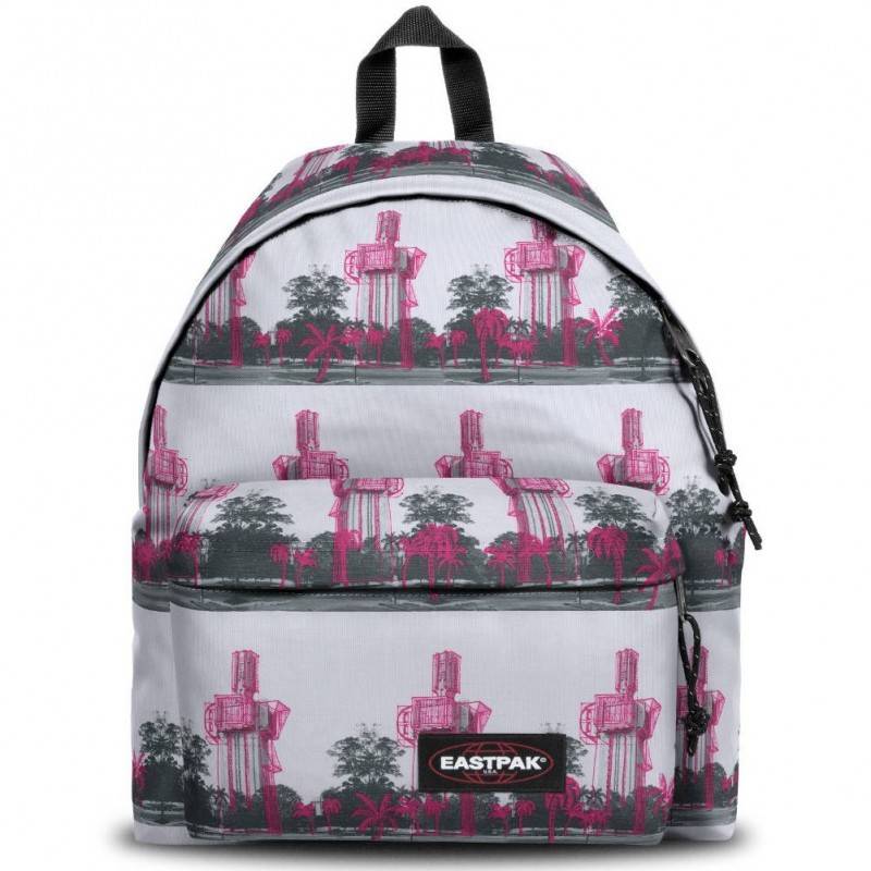 Sac à dos Eastpak EK620 65T gris motif building rose Urban