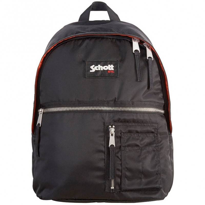 Sac à dos Schott toile nylon bleu marine A DÉCOUVRIR ! - 1 Sac à dos Schott toile nylon bleu marine A DÉCOUVRIR ! - 1