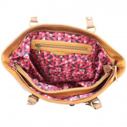 Sac bandoulière à rabat effet déco tresse Fuchsia F9667-3 Ulysee FUCHSIA - 4