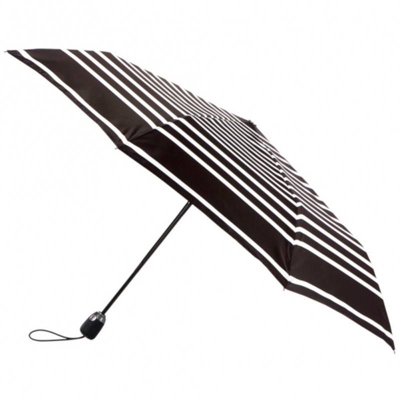 Parapluie pliant Piganiol ouverture auto Essentiels motif Marinière fabrication France PIGANIOL - 1