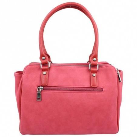 Petit porte monnaie femme fleur toile Fuchsia F9536-1 FUCHSIA - 4