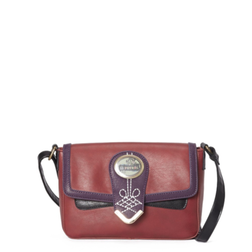 Sac épaule tissu imprimé SMASH LTR-LISA BAG LILI PETROL  - 1