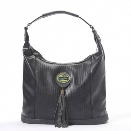 Sac épaule tissu imprimé SMASH LTR-LISA BAG LILI PETROL  - 1