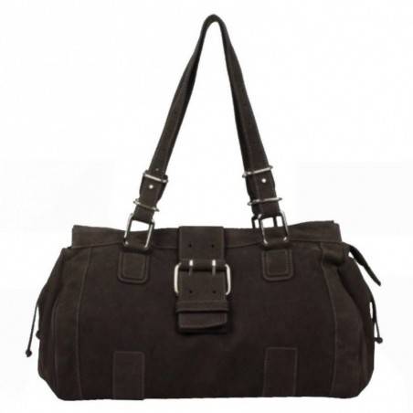 Sac porté épaule cabas toile et cuir Texier 5501 TEXIER - 1