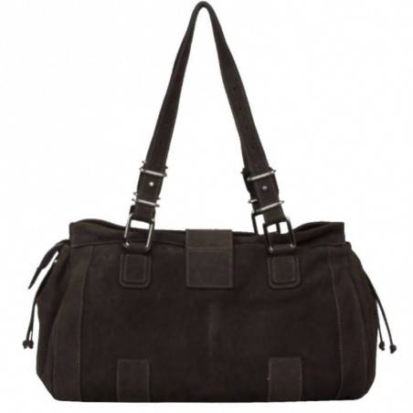 Sac porté épaule cabas toile et cuir Texier 5501 TEXIER - 3