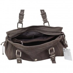Sac porté épaule cabas toile et cuir Texier 5501 TEXIER - 4
