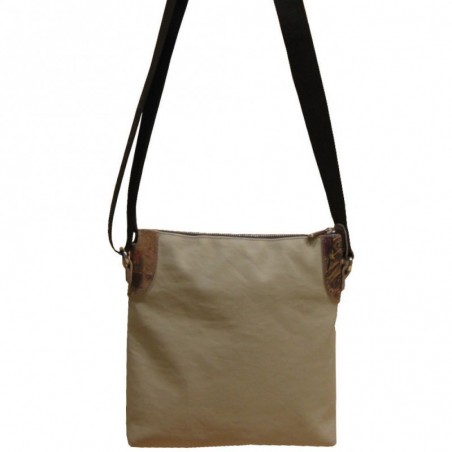 Sac femme bandoulière de marque Texier beige marron 19301 TEXIER - 2