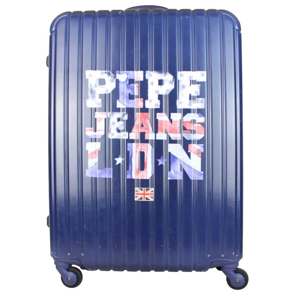 Valise trolley Pepe Jeans Bleu motif imprim 67 cm