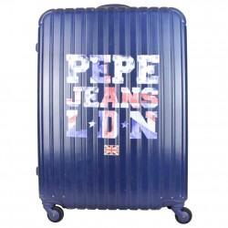 Valise trolley Pepe Jeans motif imprimé bleu 67 cm Pepe Jeans - 1