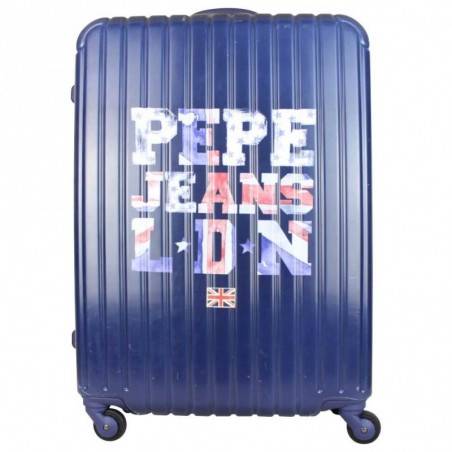 Valise trolley Pepe Jeans motif imprimé bleu 67 cm Pepe Jeans - 1