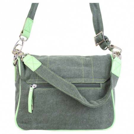 Sac besace Tomboy Wiz toile Vert A DÉCOUVRIR ! - 4