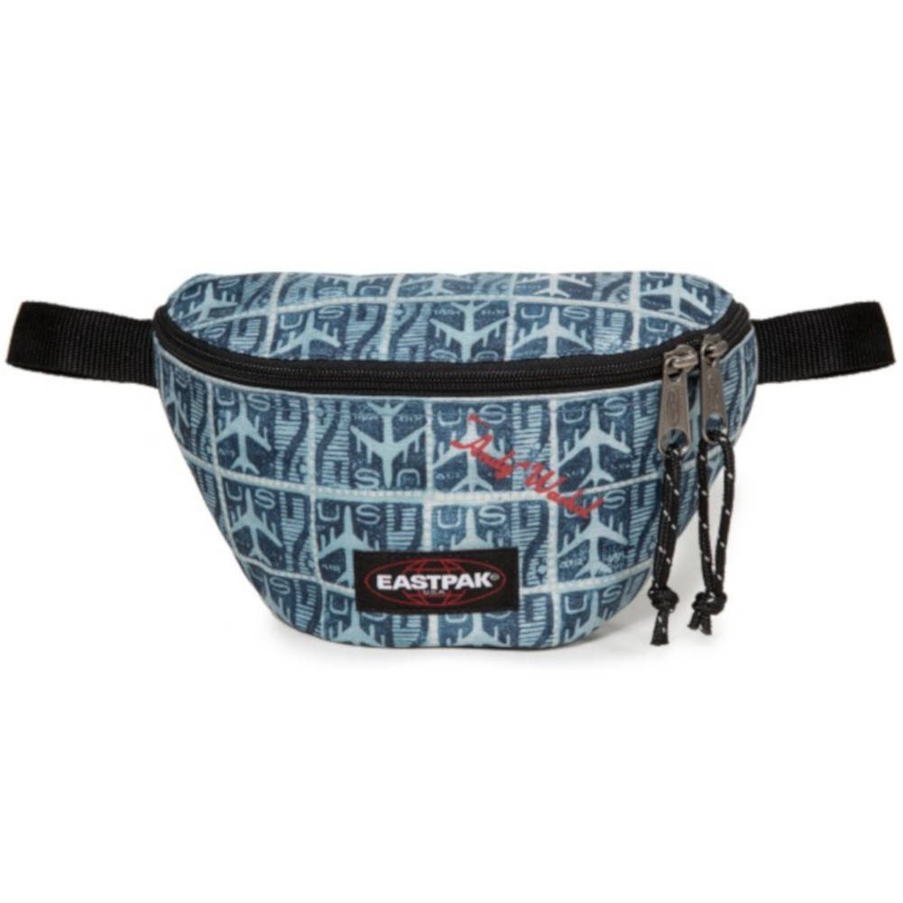 Sac banane Eastpak EK074 59V motif bleu avion Andy Warhol