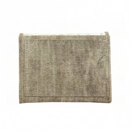 Petit porte monnaie Morgan toile blanche motif imprimé taupe MORGAN - 3