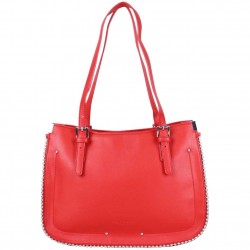 Sac cabas Fuchsia déco perle reliée Botton Rouge FUCHSIA - 1