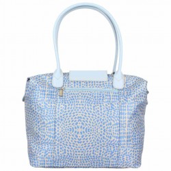 Sac trapèze L Hexagona toile bleue motif animal ARTÉMISIA HEXAGONA - 4