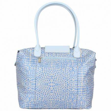 Sac trapèze L Hexagona toile bleue motif animal ARTÉMISIA HEXAGONA - 4