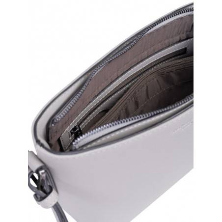 Sac bandoulière rond Hexagona SYNSA effet saffiano Blanc HEXAGONA - 3