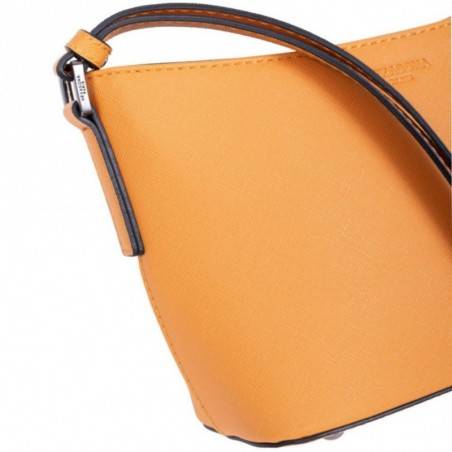 Petit sac seau Hexagona SYNSA effet saffiano Orange HEXAGONA - 3