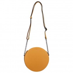 Sac bandoulière rond Hexagona SYNSA effet saffiano Orange HEXAGONA - 1