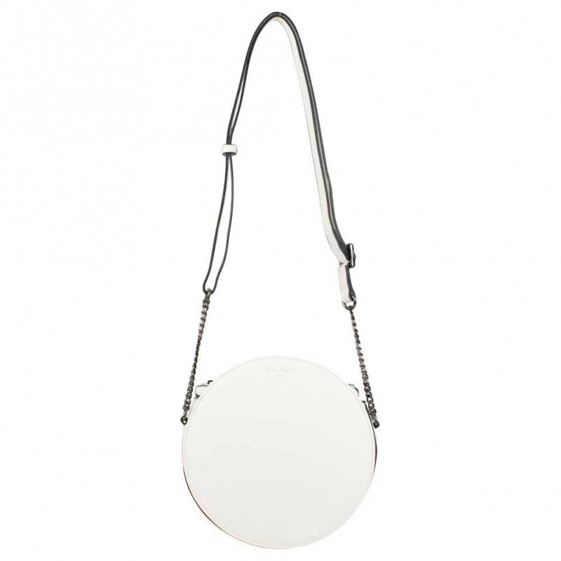 Sac bandoulière rond Hexagona SYNSA effet saffiano Blanc HEXAGONA - 1