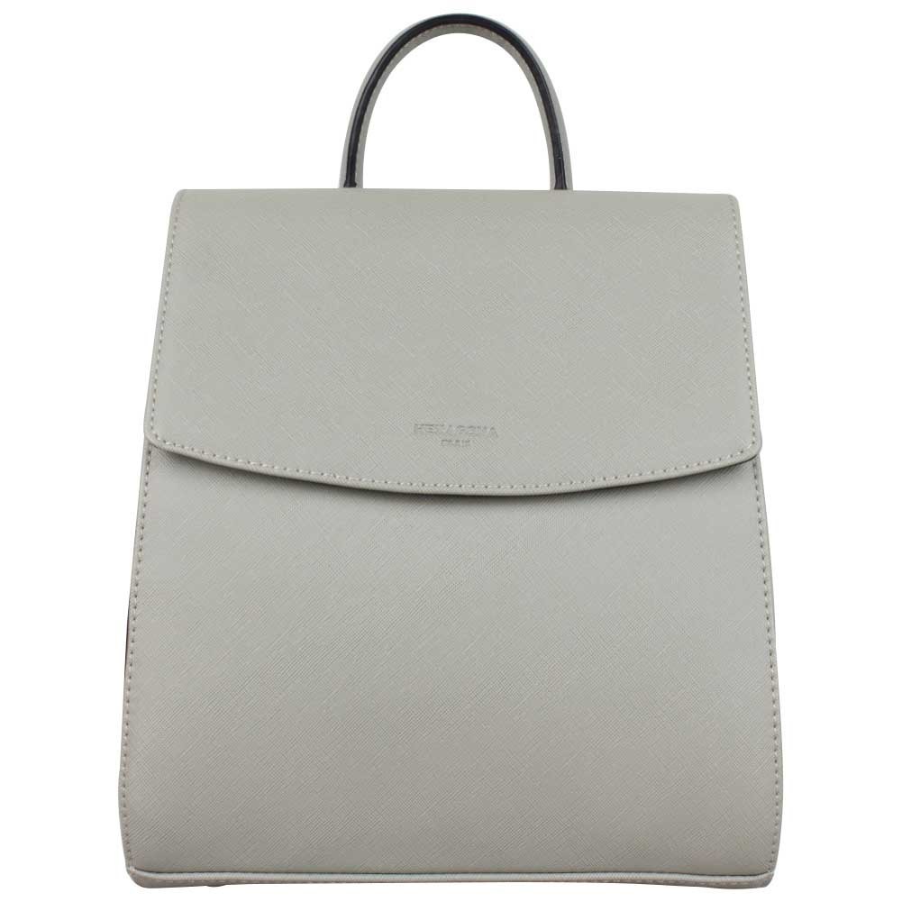 Sac à dos Hexagona SYNSA effet saffiano Gris HEXAGONA - 1