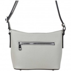 Petit sac seau Hexagona SYNSA effet saffiano Gris HEXAGONA - 4