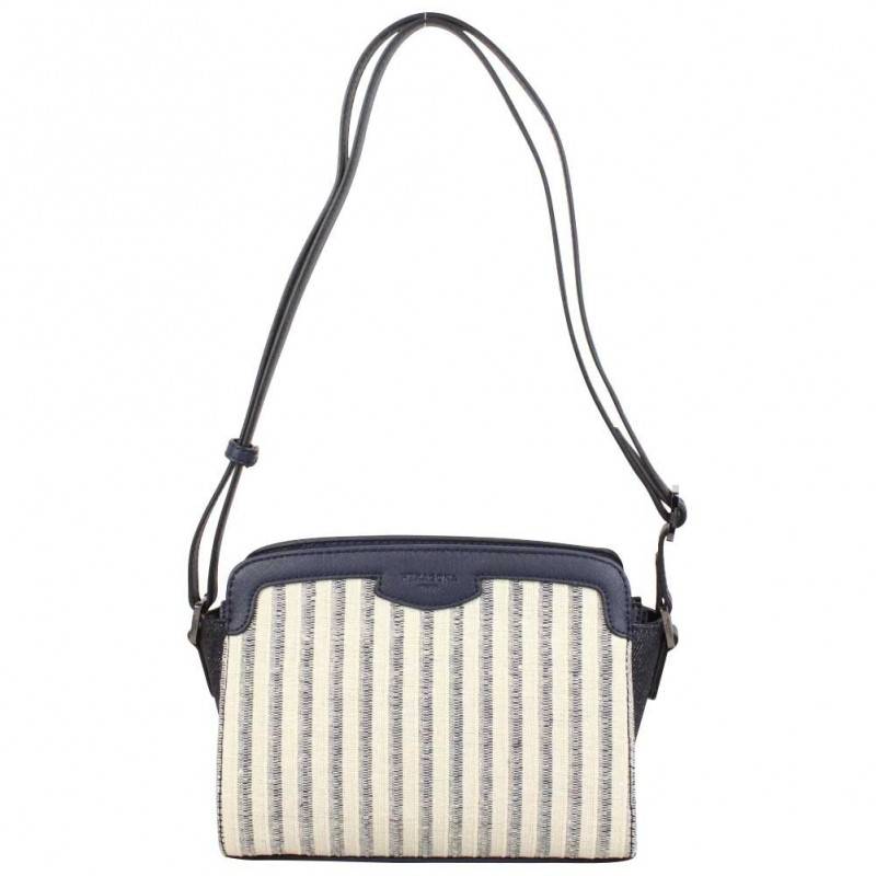 Sac bandoulière Hexagona DEAUVILLE Beige bleu marine HEXAGONA - 1