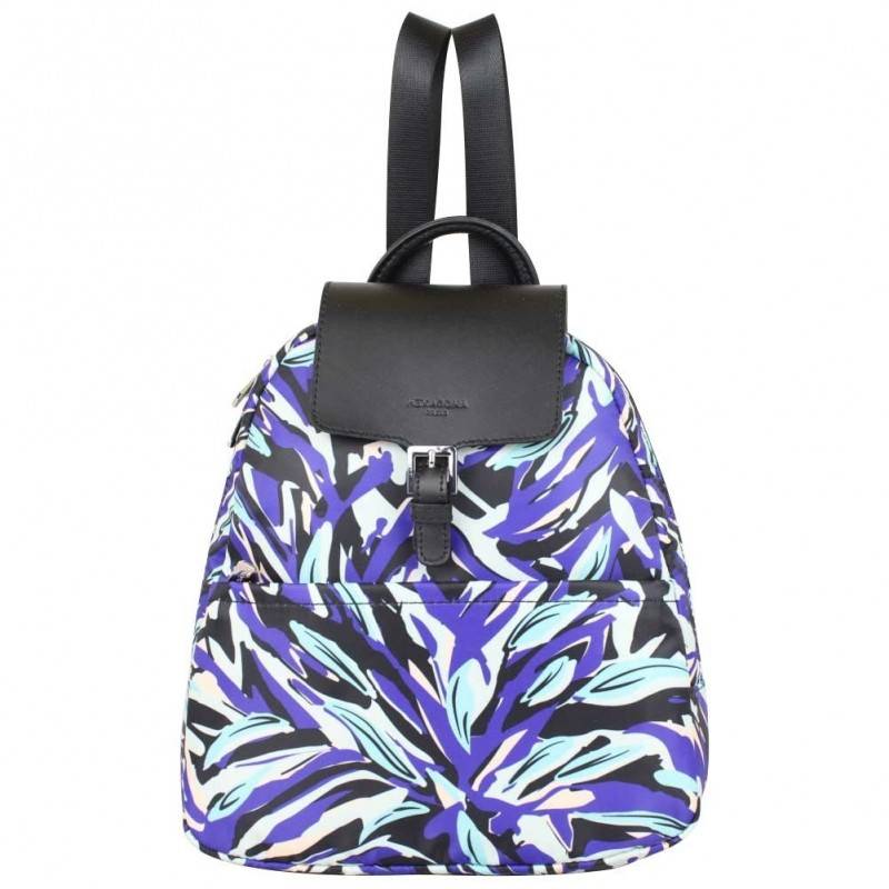 Sac à dos Hexagona toile bleue motif abstrait ARTÉMISIA HEXAGONA - 1 Sac à dos Hexagona toile bleue motif abstrait ARTÉMISIA HEXAGONA - 1