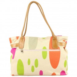 Sac cabas toile multicolore motifs ovales Patrick Blanc 8903 PATRICK BLANC - 4