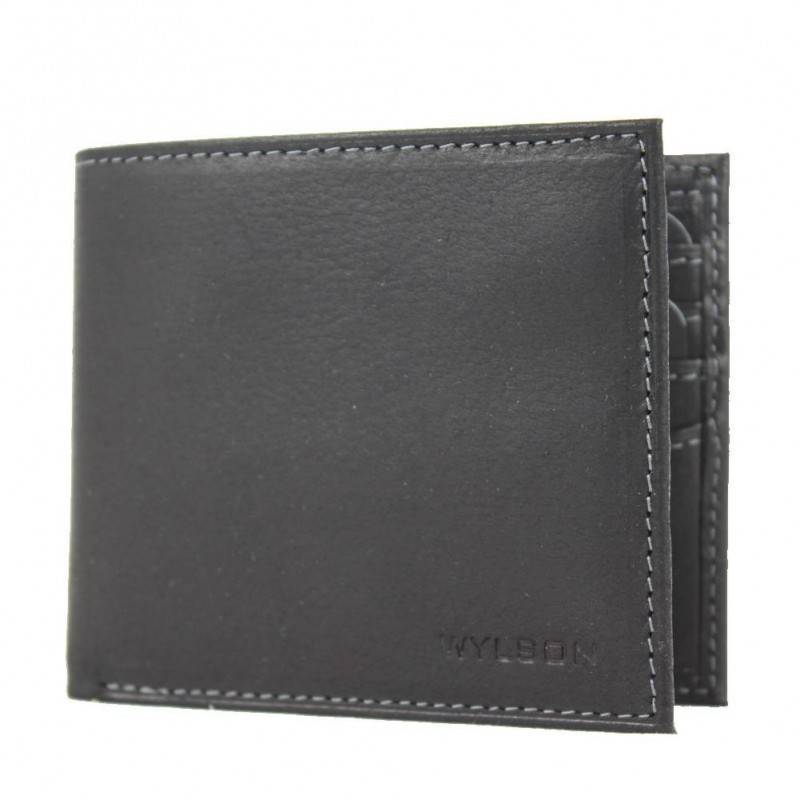 Porte cartes ultra plat en cuir mat WYLSON Rio Noir WYLSON - 1