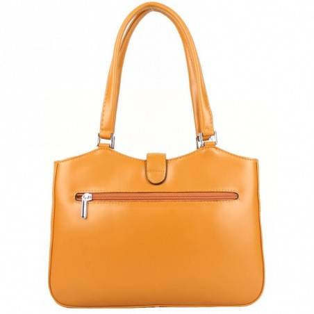 Sac épaule en cuir lisse Bamboo Camel A DÉCOUVRIR ! - 4