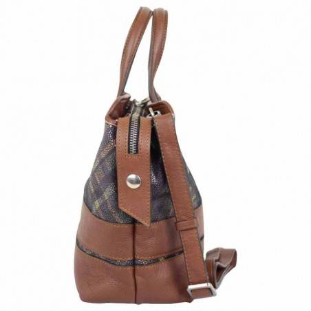 Sac cabas Patrick Blanc Toile brillante beige 8913 PATRICK BLANC - 2