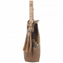 Sac cabas Patrick Blanc Toile brillante beige 8913 PATRICK BLANC - 3