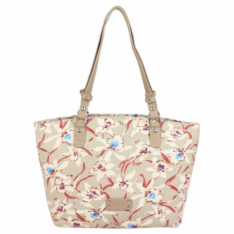 Petit porte monnaie femme fleur toile Fuchsia F9536-1 FUCHSIA - 1 Petit porte monnaie femme fleur toile Fuchsia F9536-1 FUCHSIA - 1