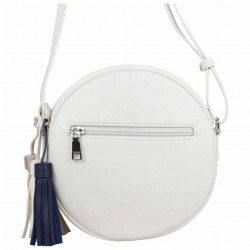 Sac bandoulière rond Hexagona SYNSA effet saffiano Blanc FUCHSIA - 3 Sac bandoulière rond Hexagona SYNSA effet saffiano Blanc FUCHSIA - 3