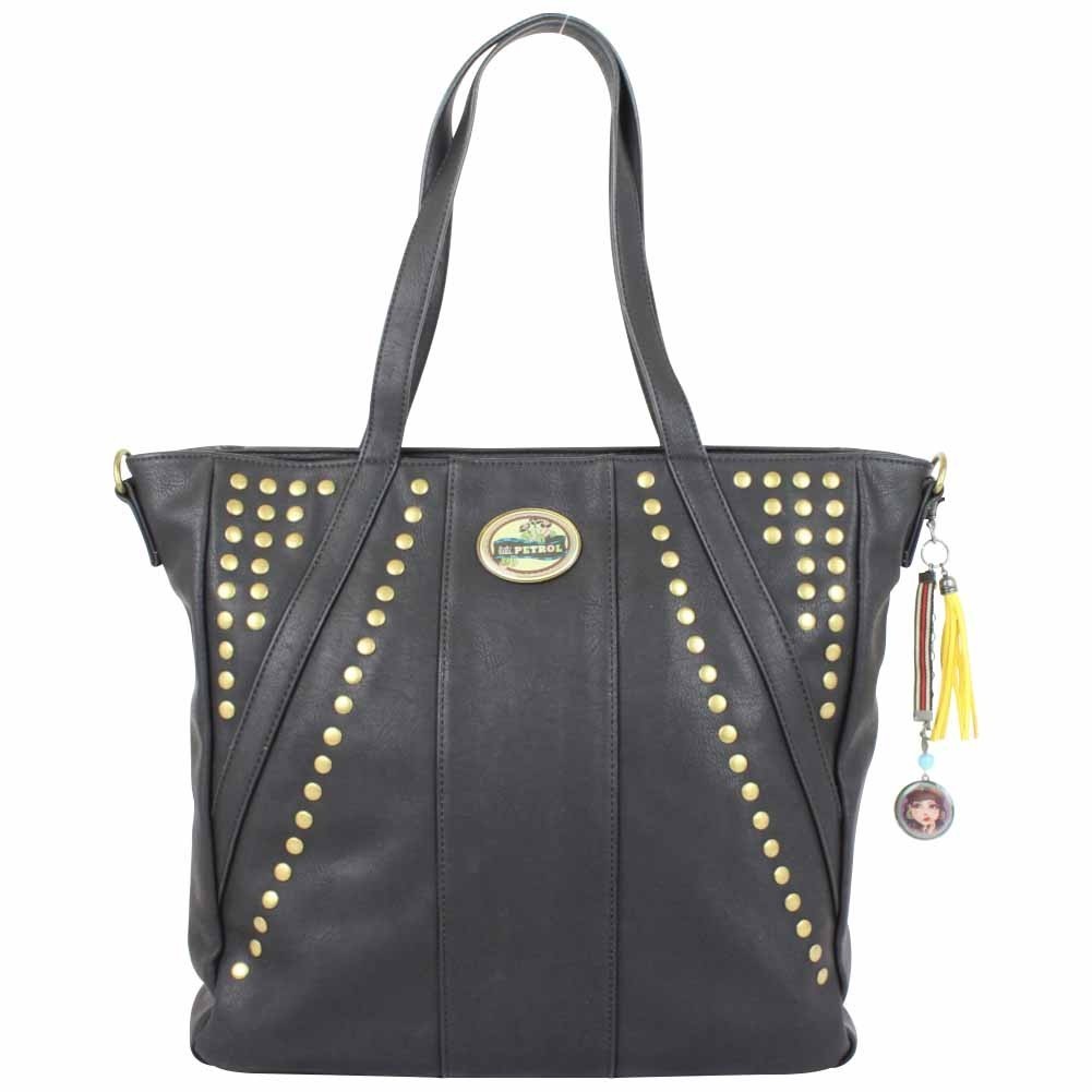 Sac à main cabas imprimé fleurs liberty Lili Petrol MM31 LILI PETROL  - 1