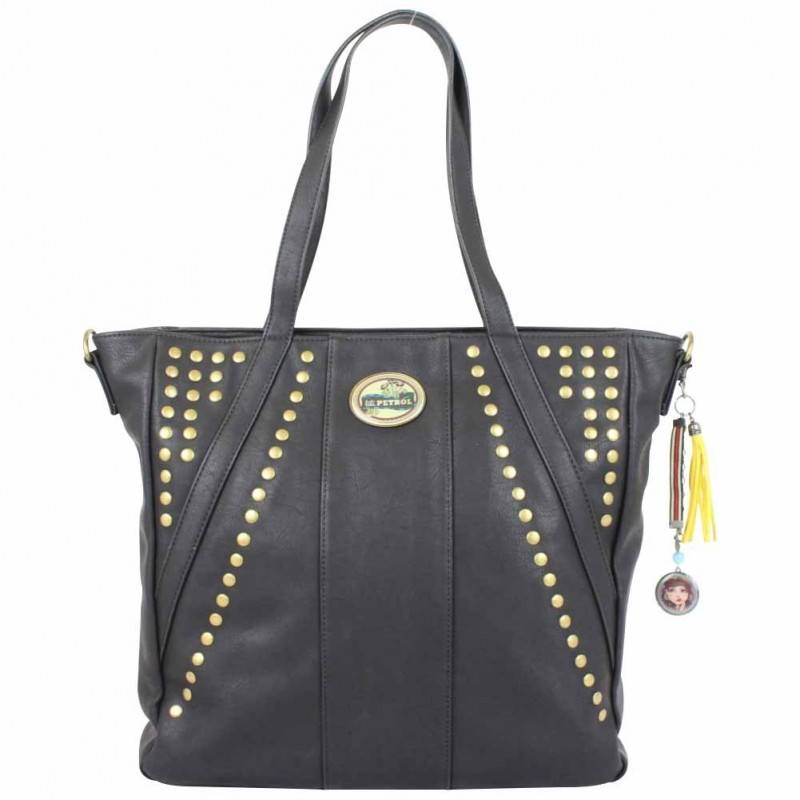 Sac épaule tissu imprimé SMASH LTR-LISA BAG LILI PETROL  - 1