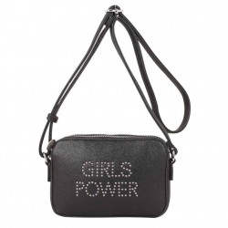 Petit sac à dos Sac Girls Power clouté et effet pailleté Noir GIRLS POWER - 1