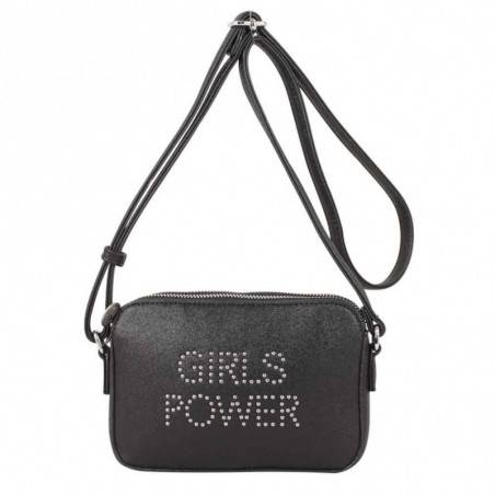 Petit sac Girls Power Star clouté et effet pailleté Noir GIRLS POWER - 1