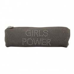 Trousse Girls Power Star clouté et effet pailleté Gris GIRLS POWER - 1