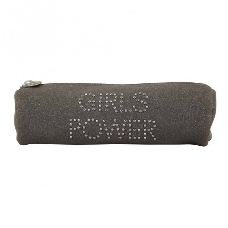 Trousse Girls Power Star clouté et effet pailleté Gris GIRLS POWER - 1