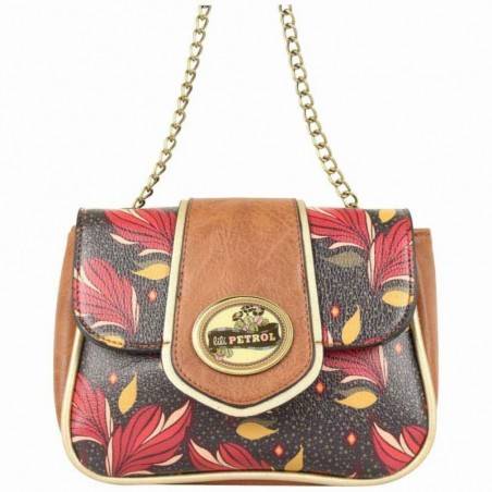 Sac à main cabas imprimé fleurs liberty Lili Petrol MM31 LILI PETROL  - 2