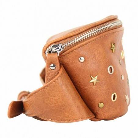 Sac banane Tropéziennes Feldberg Camel déco étoile rivet LES TROPÉZIENNES  - 3